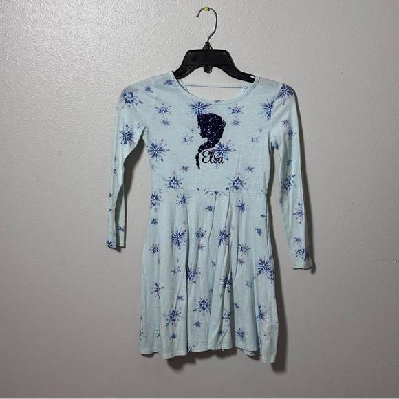 Disney Jumping Beans Limited Edition Girls Blue Elsa Frozen Dress Size 7. - Picture 1 of 7